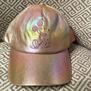 Iridescent Mickey Mouse Cap. Disney Parks. One size. Metallic.
